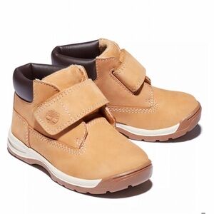 Timberland Kids Tan Velcro Boots